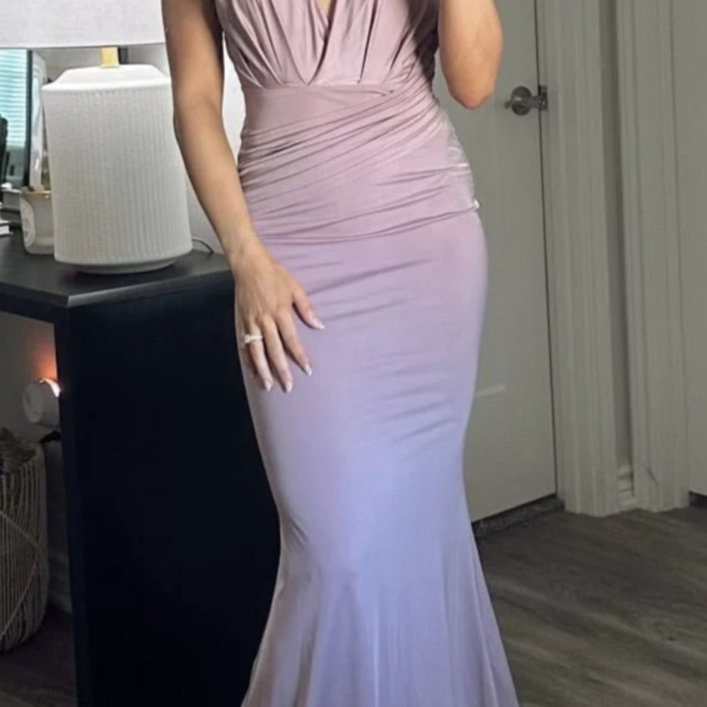 Dusty Lavender Wedding Guest Dress